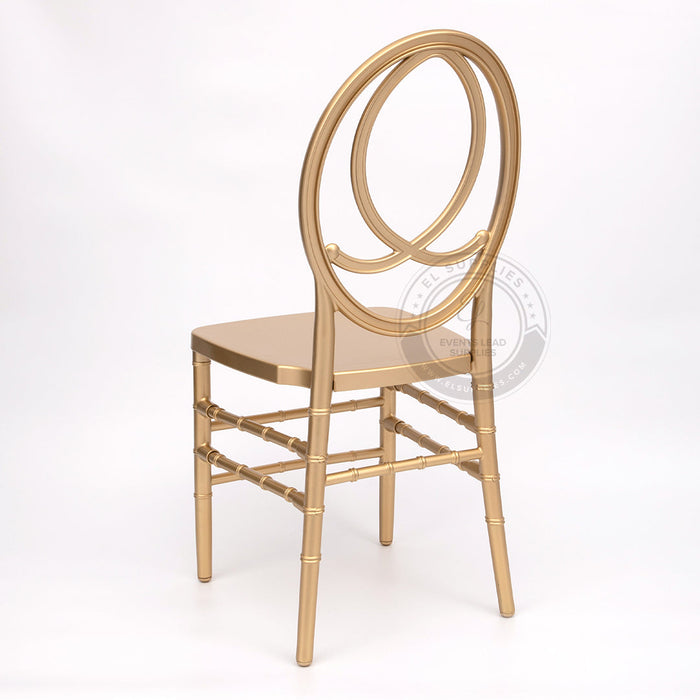 PHOENIX Gold Resin Chair with Free Cushion