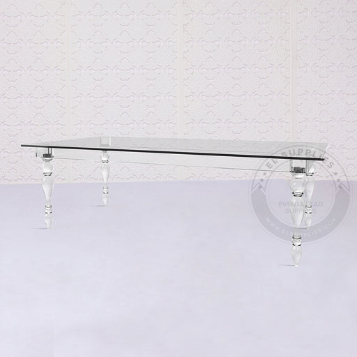 clear dining table