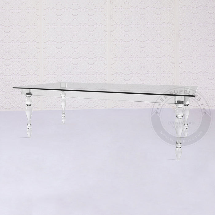 clear dining table
