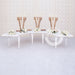 VEGA Half Circle Dining Table - White Acrylic Top