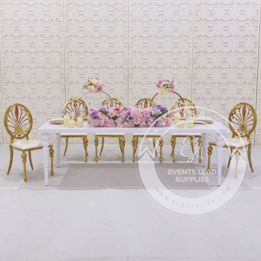 KAIROS Dining Table White Frame with White Top2