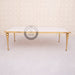 white and gold event dining table