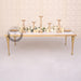 KAIROS Dining Table Gold Frame with White Top