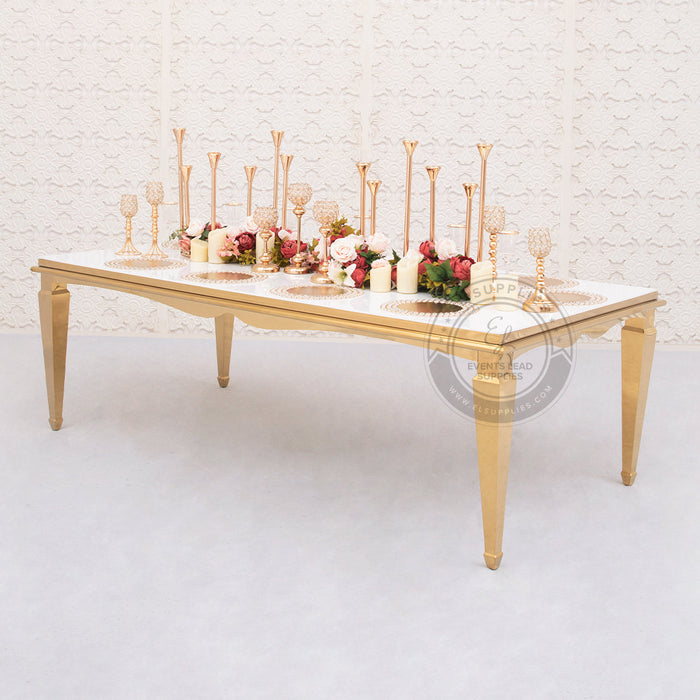 APRICUS Gold 8-foot Dining Table