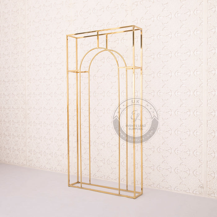 KLYTIE Gold Arch Frame Backdrop Set